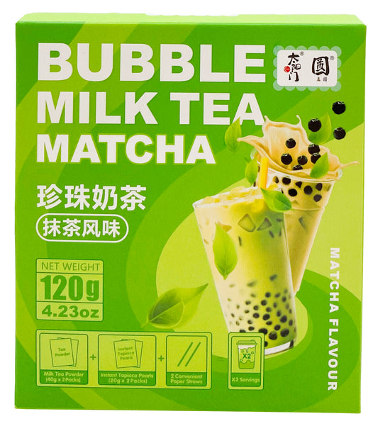 bubble milk tea matcha flavor front